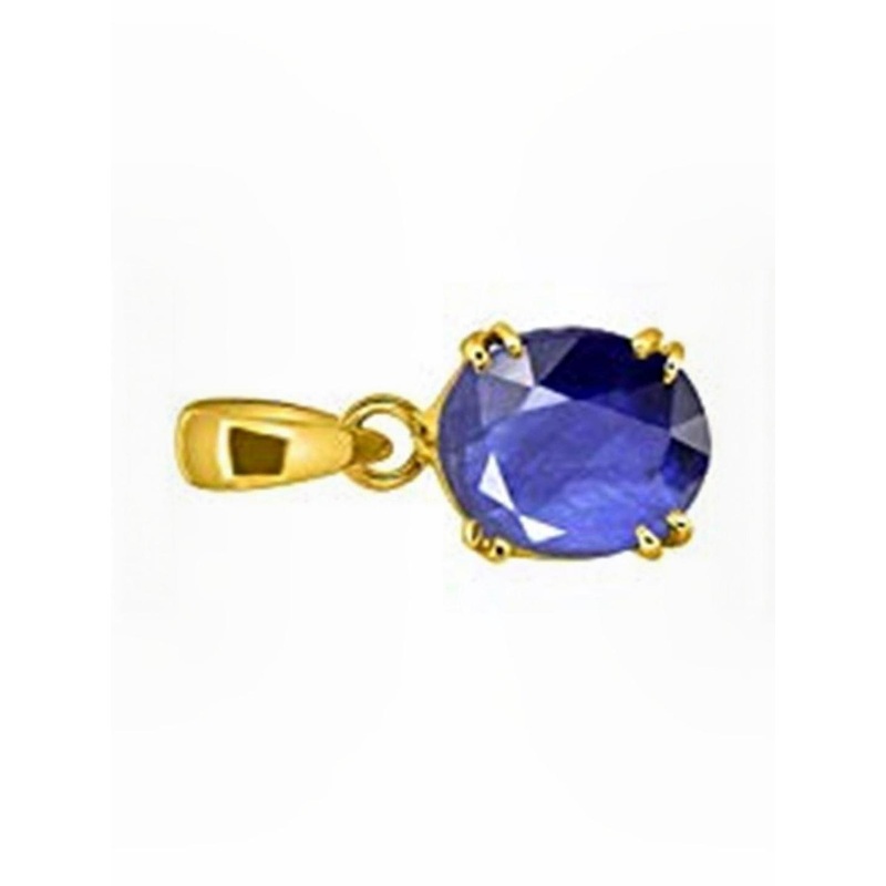 RAVIOUR LIFESTYLE Brass Gemstone Sapphire Brass Pendant