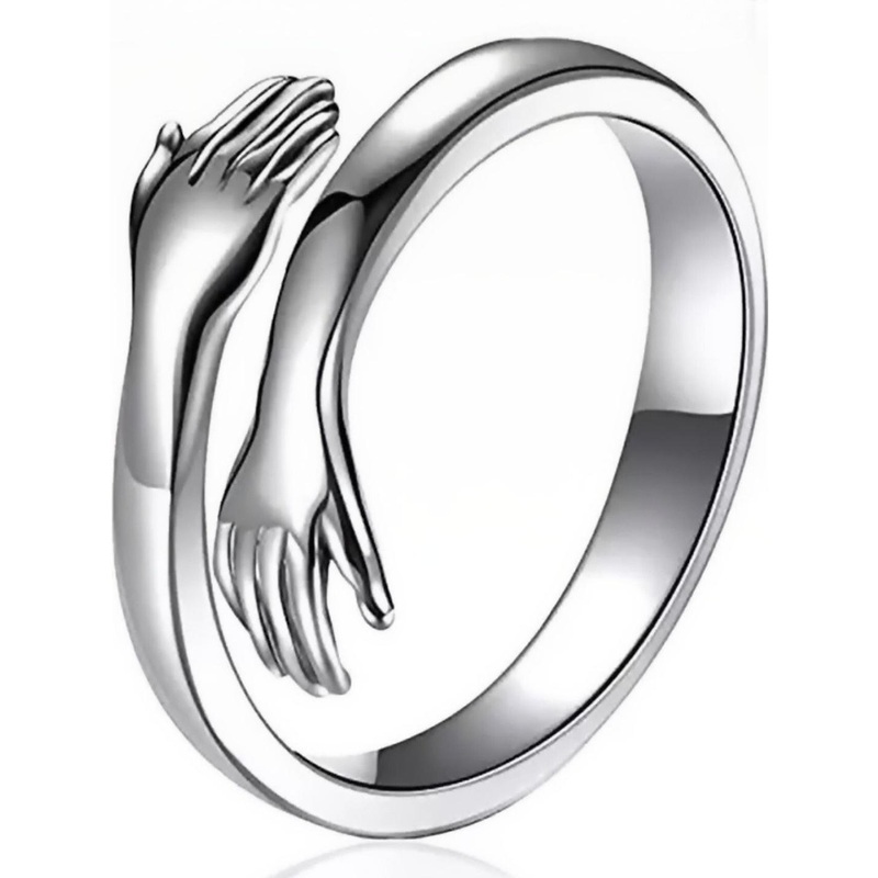 Teeragaj Hug Shaped Adjustable Finger Ring