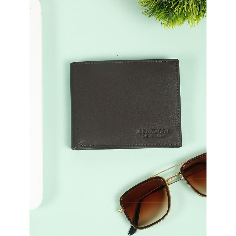 Teakwood Leathers Men Leather Two Fold Wallet