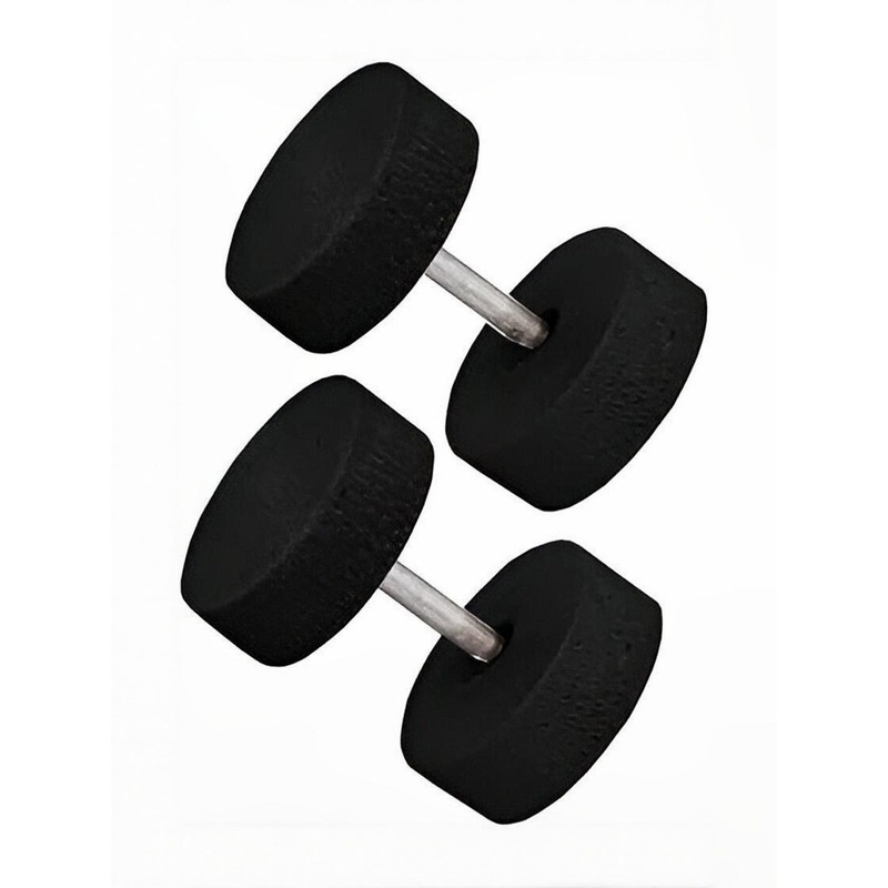 Crazy Queens Men Circular Stainless Steel Studs Earrings