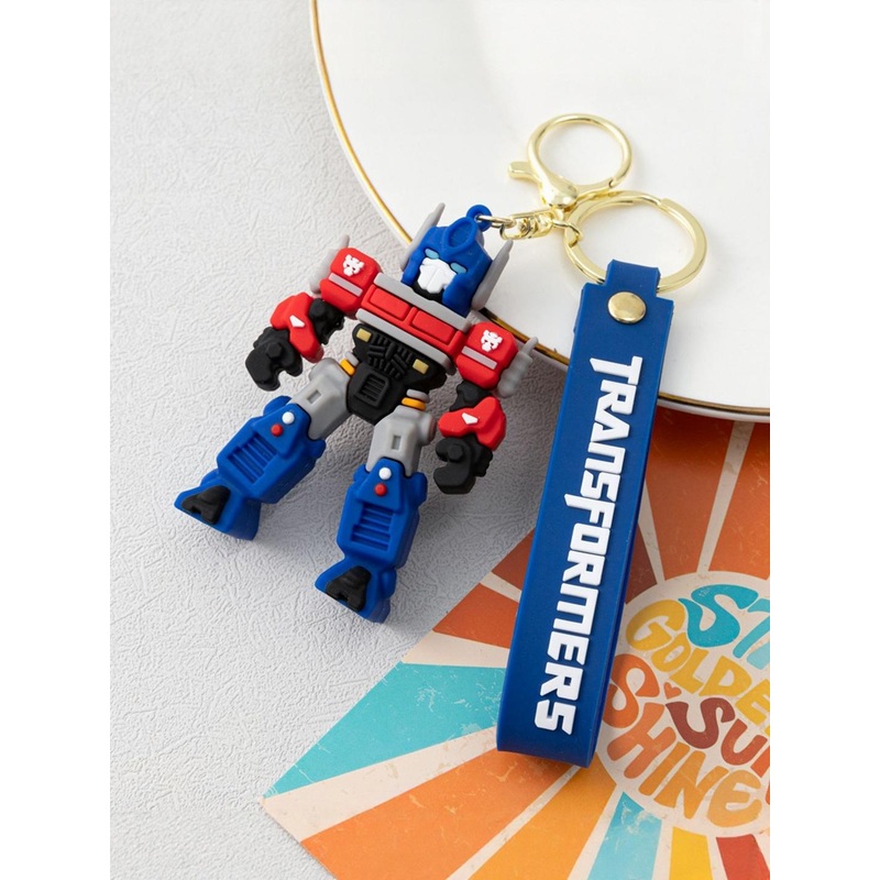 DEALSEVEN FASHION 3D Transformers Design Key chain With Silicone Belt