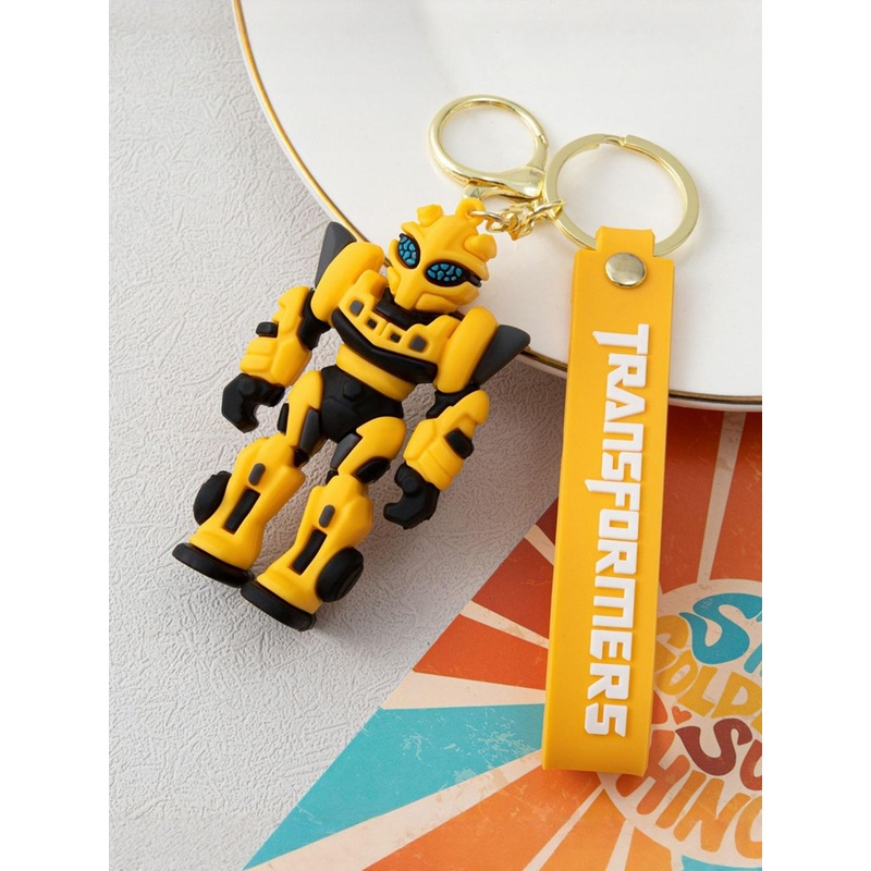 DEALSEVEN FASHION 3D Transformers Key Chain With Silicone Belt
