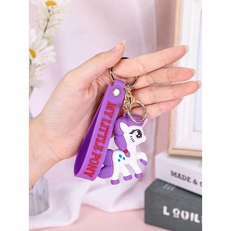 DEALSEVEN FASHION Cute 3D Cartoon Little Pony Key chain