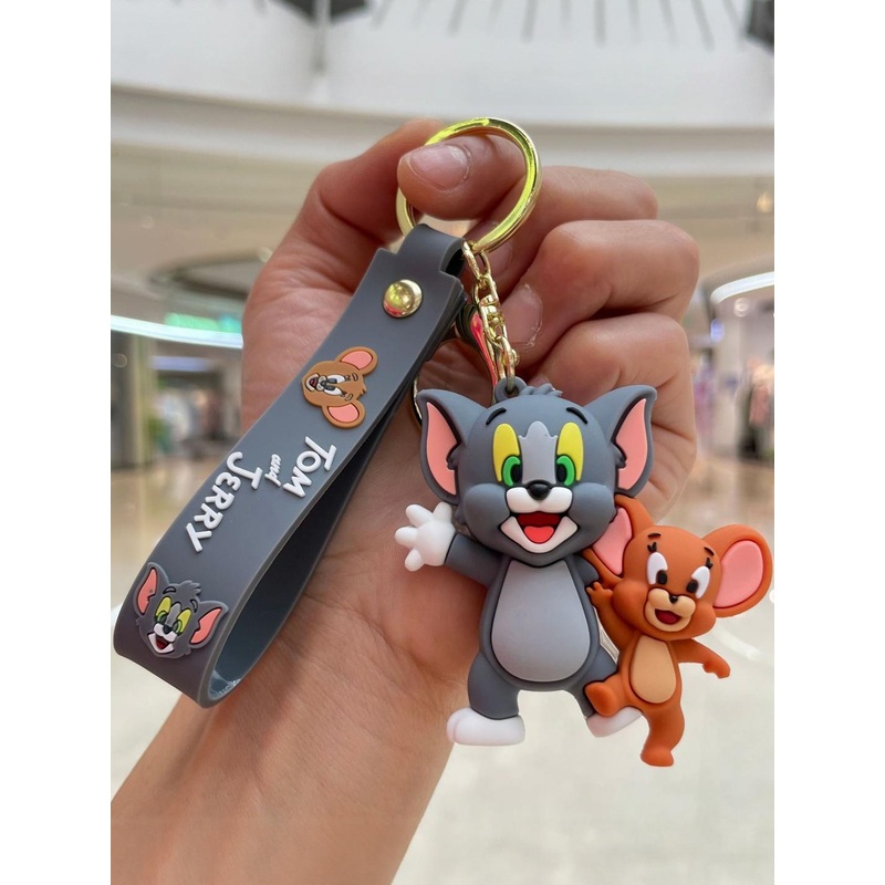DEALSEVEN FASHION Textured Tom and Jerry Key Chain