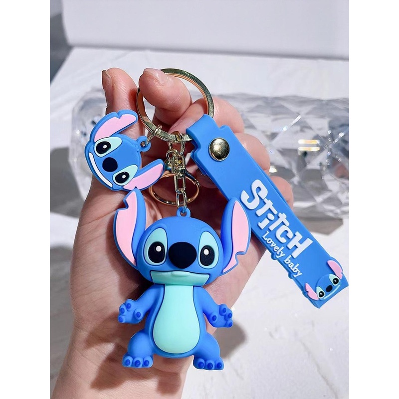 DEALSEVEN FASHION Unisex Cute 3D lilo & Stitch Cartoon Key chain