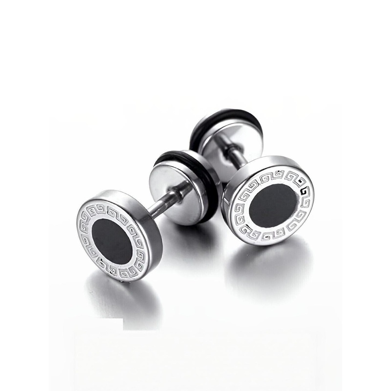 Kanha traders Men Circular Studs Earrings