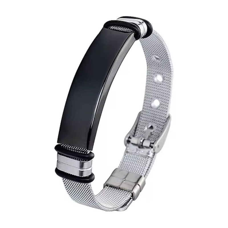 Nitant Men Stainless Steel Adjustable Wraparound Bracelet