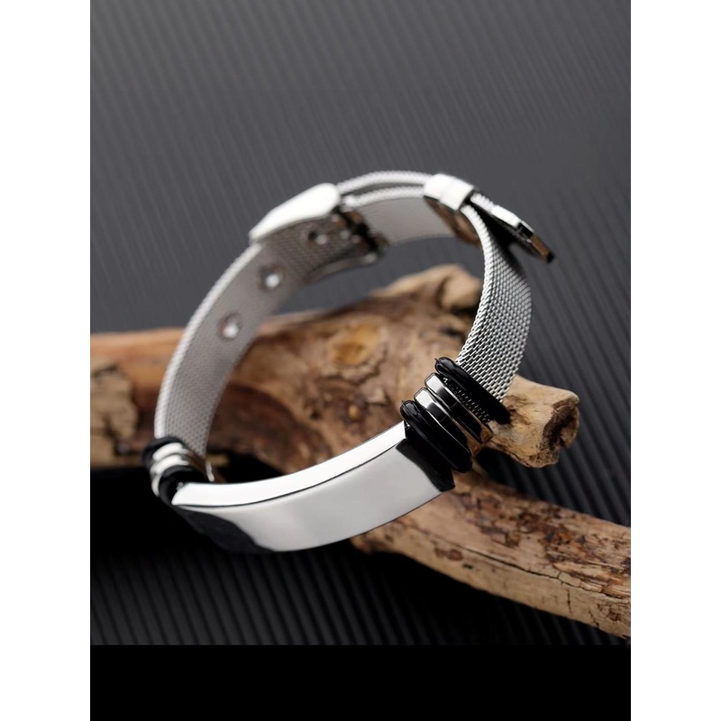 Nitant Men Wraparound Stainless Steel Bracelet