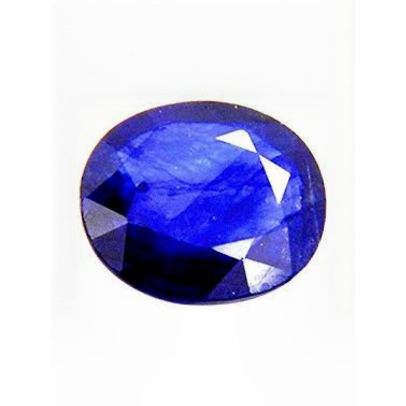 RAVIOUR LIFESTYLE Blue AJ 9.25 Ratti Blue Sapphire Ceylon Mined Neelam Alloy Pendants