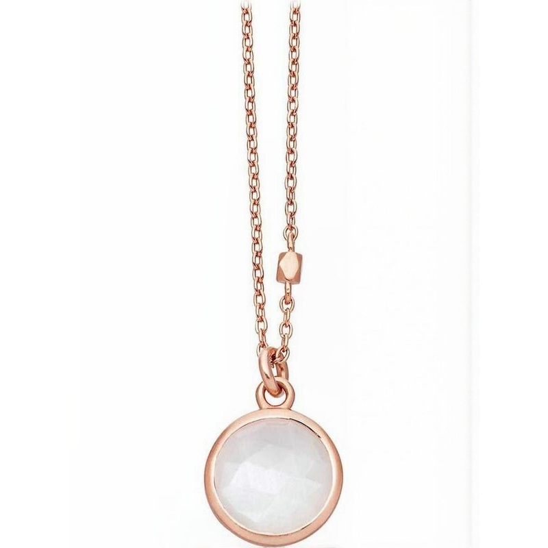 RAVIOUR LIFESTYLE Unisex Gemstone With Asthdhatu Moonstone Circular Shape Brass Pendants