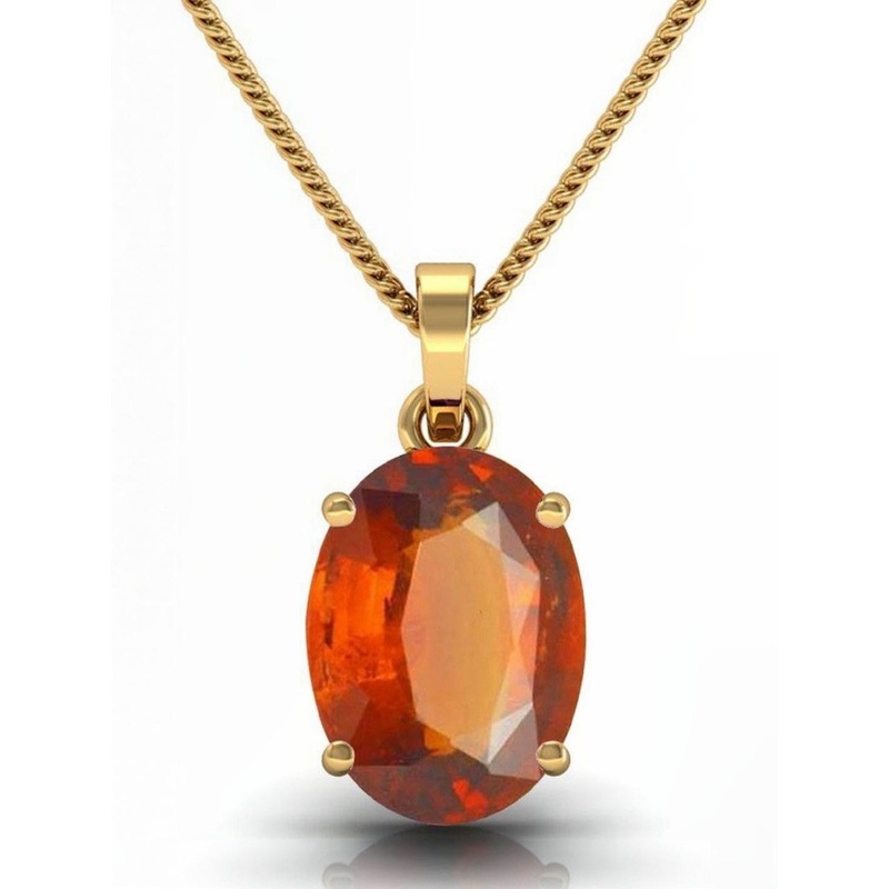 RAVIOUR LIFESTYLE Unisex Gold-plated Garnet Alloy Pendants