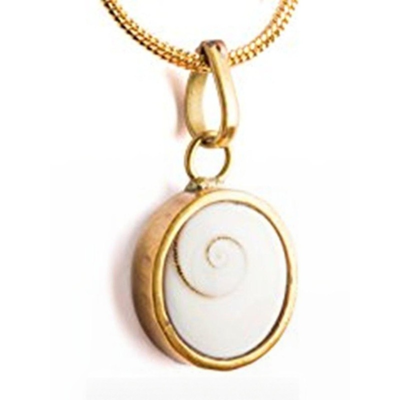 RAVIOUR LIFESTYLE Unisex Gold-Toned Alloy Oval Pendants with Chains