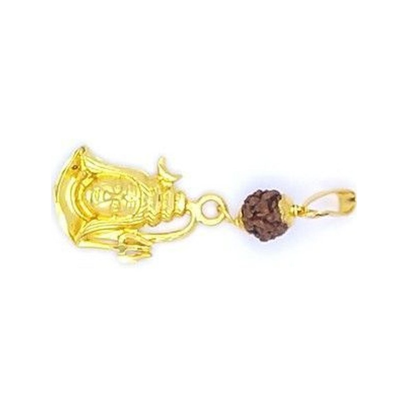 RAVIOUR LIFESTYLE Unisex Lord Shiv Shankar Mahadev Rudraksha Contemporary Pendants