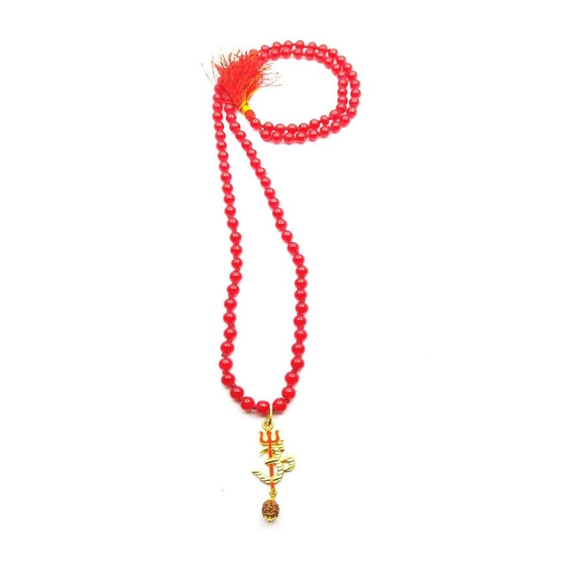 RAVIOUR LIFESTYLE Unisex Pendants with Chains With Rudraksha Pendant With Hakik Agate