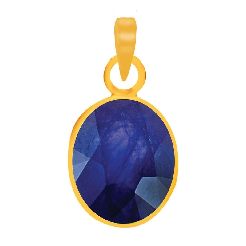 RAVIOUR LIFESTYLE Unisex Sapphire Pendant 3.25 Ratti or 2.84 Carat Alloy Pendants