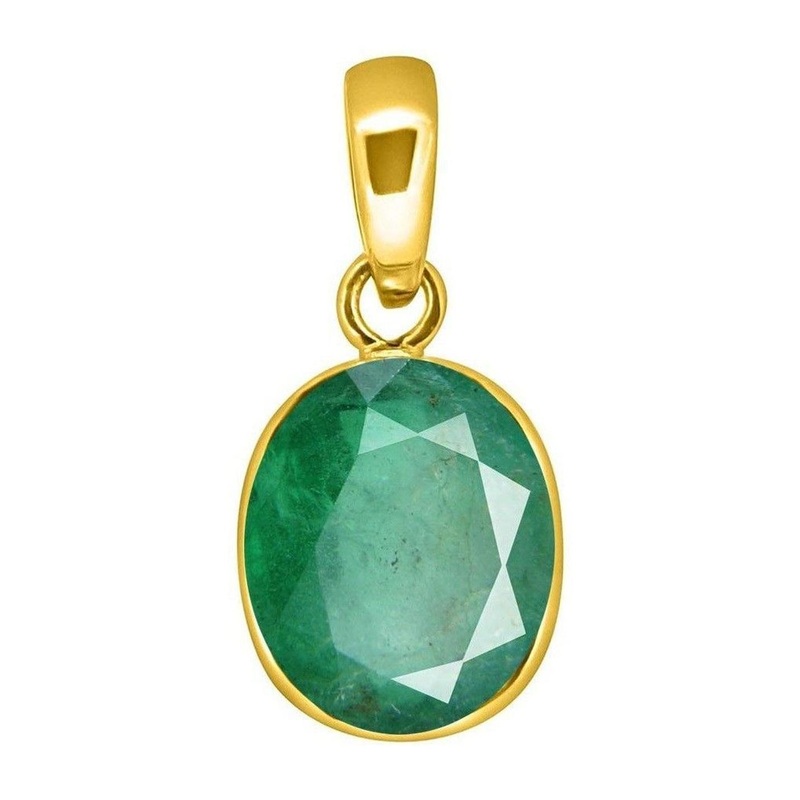RAVIOUR LIFESTYLE Woomen Emerald Pendant for Astrological Benefits