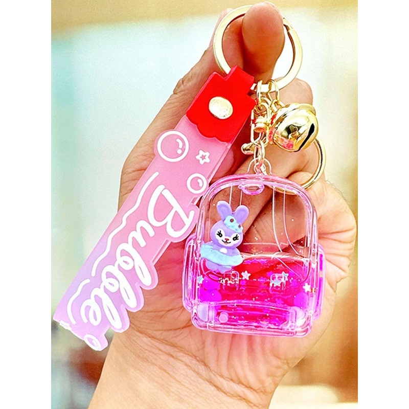 Spiaty Crystal Bottle Sanrio Doll Key Chain