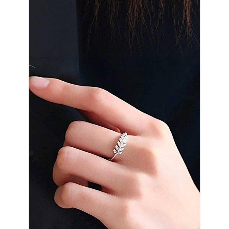 J.S ENTERPRISES Unisex Feather Design Finger Ring