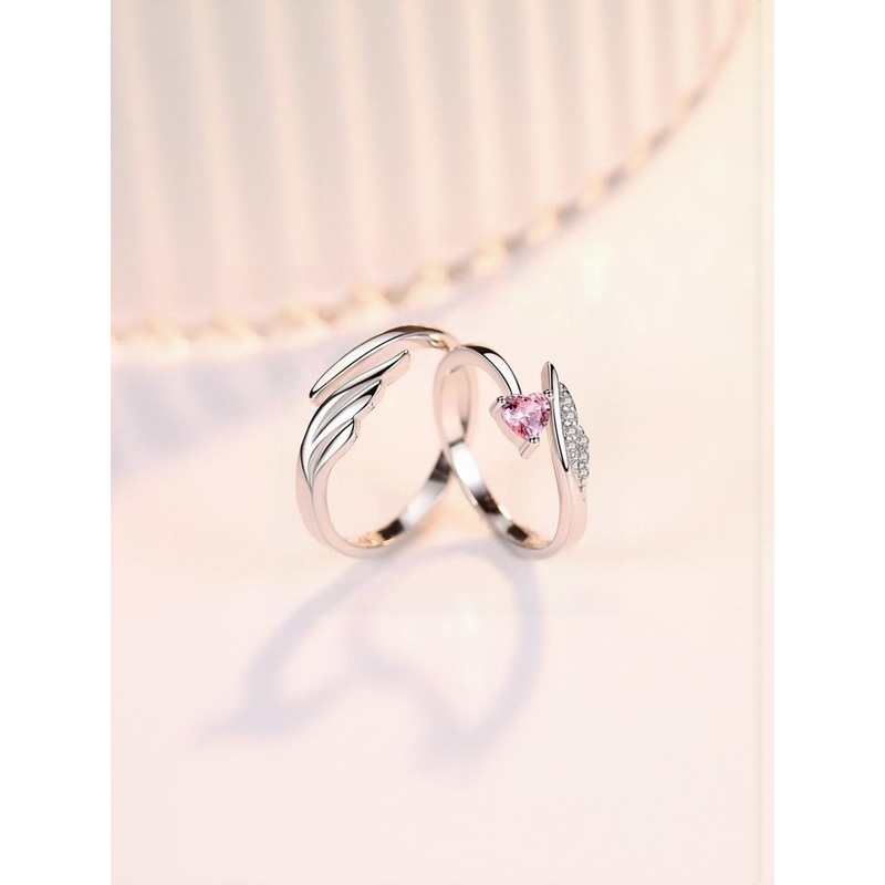 J.S ENTERPRISES Unisex Set Of 2 Wave Finger Ring