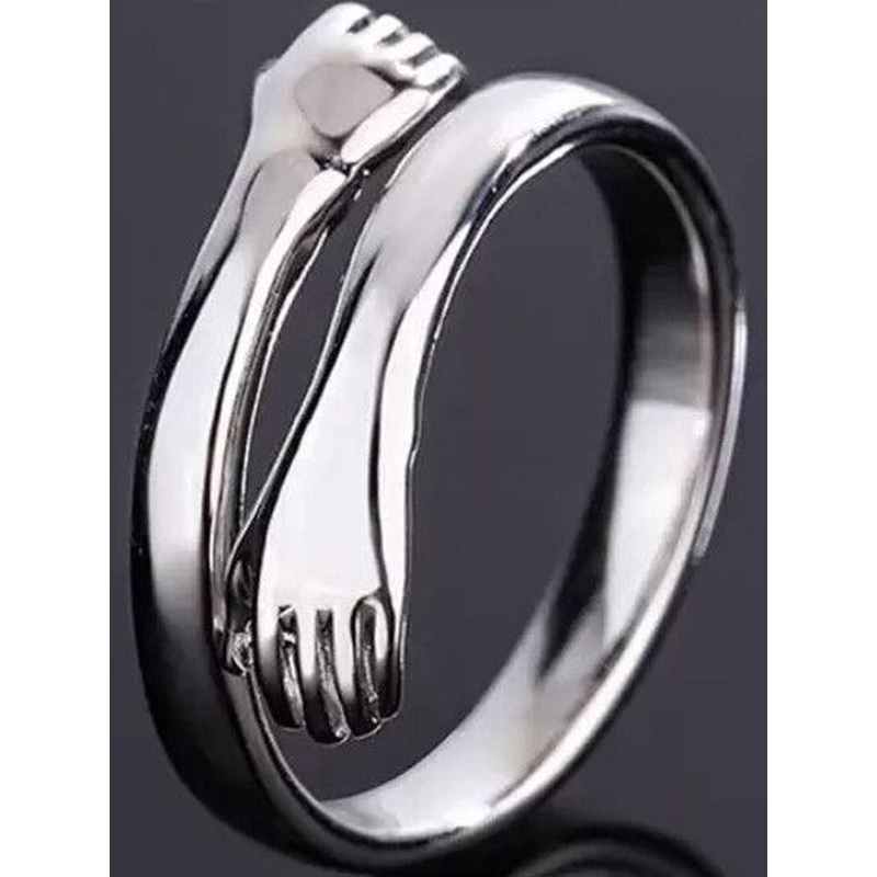 J.S ENTERPRISES Unisex Stainless Steel Hand Finger Ring