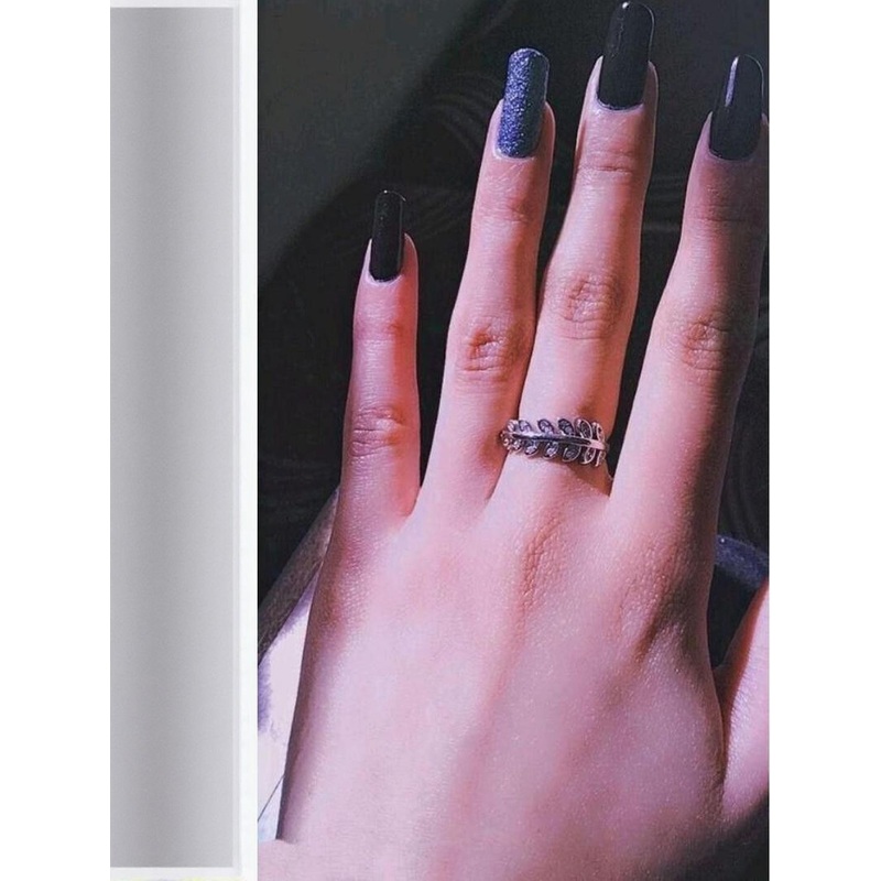 J.S ENTERPRISES Unisex Stainless Steel Leaf Design Finger Ring