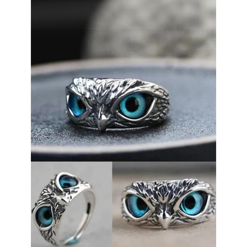 Teeragaj Adjustable Owl Finger Ring