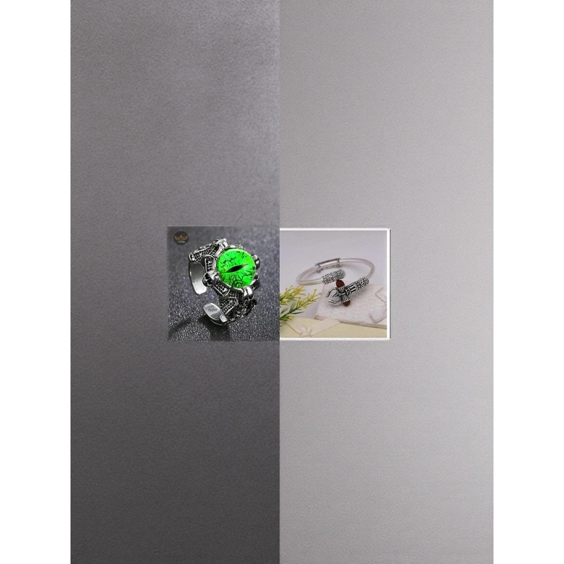 Teeragaj Set of 2 Om Adjustable Finger Rings