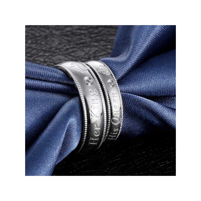 Teeragaj Set Of 2 Stainless Steel Finger Ring