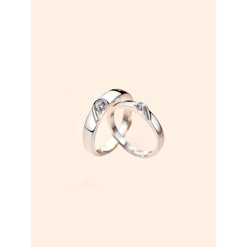 Teeragaj Set Of 2 Stone-Studded Adjustable Finger Rings