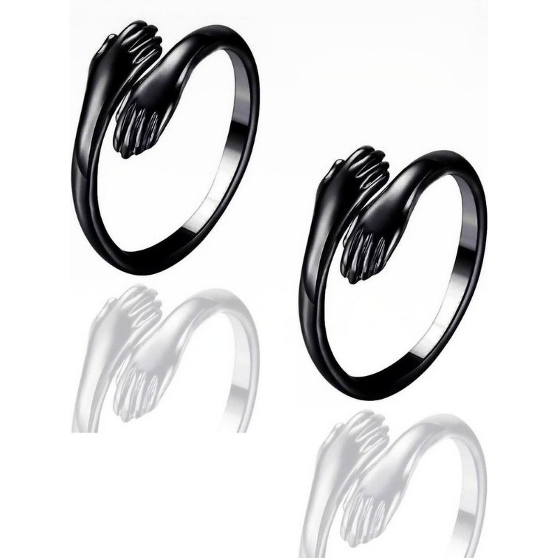 Teeragaj Set of 3 Hug Adjustable Finger Rings
