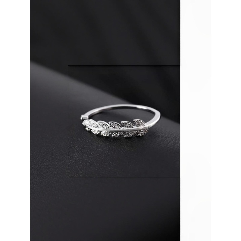 Teeragaj Unisex Stainless Steel Artificial Stones Studded Finger Ring