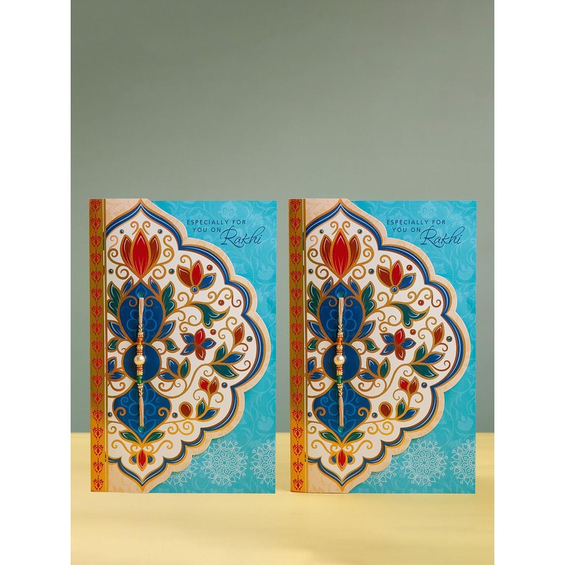 Archies Set Of 2 Specially For You Rakhi & Greeting Card With Roli Chawal