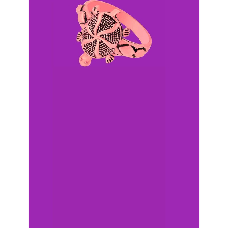 Dynamic Retail Global Tortoise Turtle Kachua Meru Ring for Men Women Boys Girl Vastu Fengshui TZR227 Brass Gold Plated Ring ()