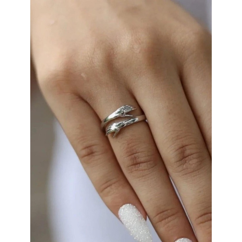 Teeragaj Adjustable Cuddle Hug Finger Ring