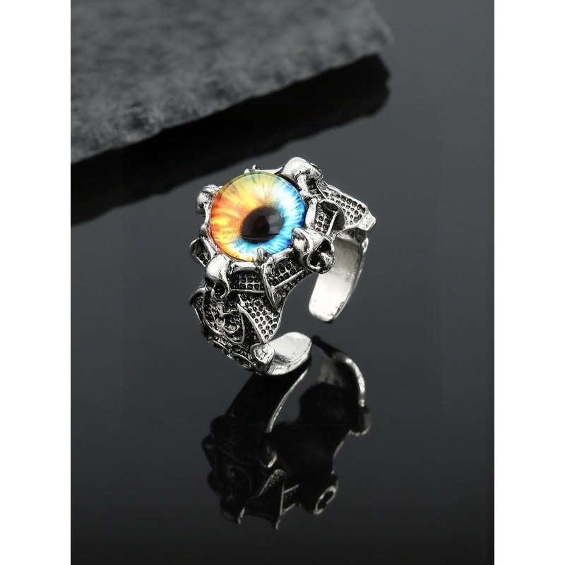 Teeragaj Dragon Eye Detail Adjustable Finger Ring