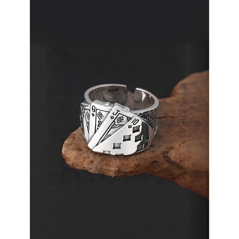 Teeragaj Men Textured Finger Ring