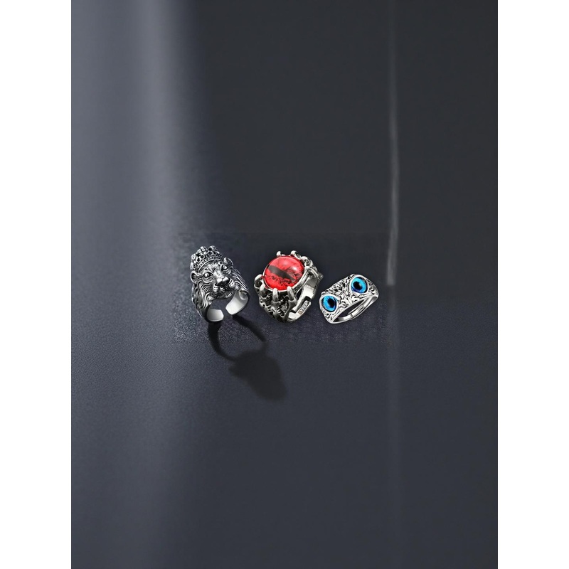 Teeragaj Set Of 3 Adjustable Finger Ring
