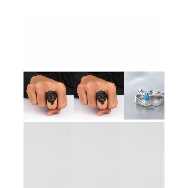 Teeragaj Set Of 3 Couple Finger Rings