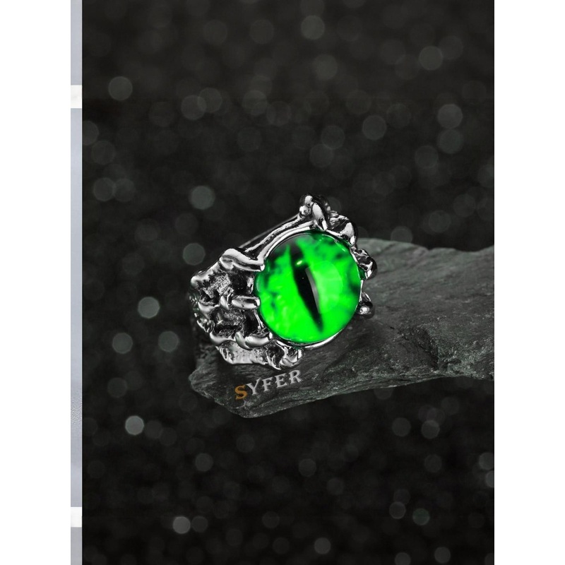 Teeragaj Set Of 3 Stones Studded Adjustable Finger Ring