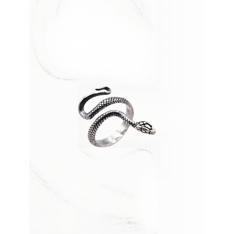 Teeragaj Snake Detail Adjustable Finger Ring