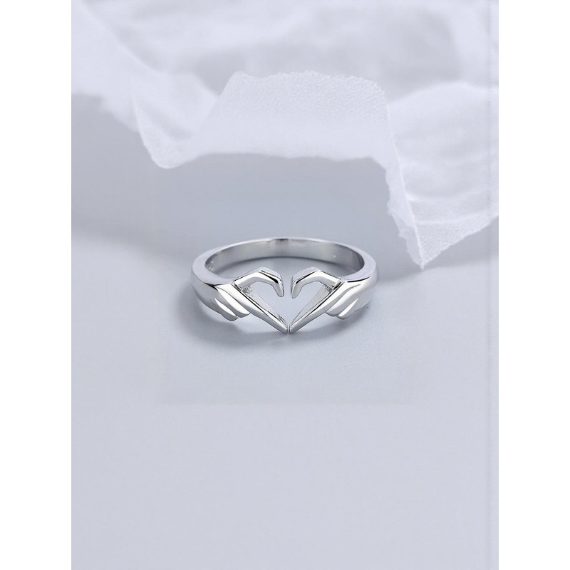 Teeragaj Textured Heart Finger Ring