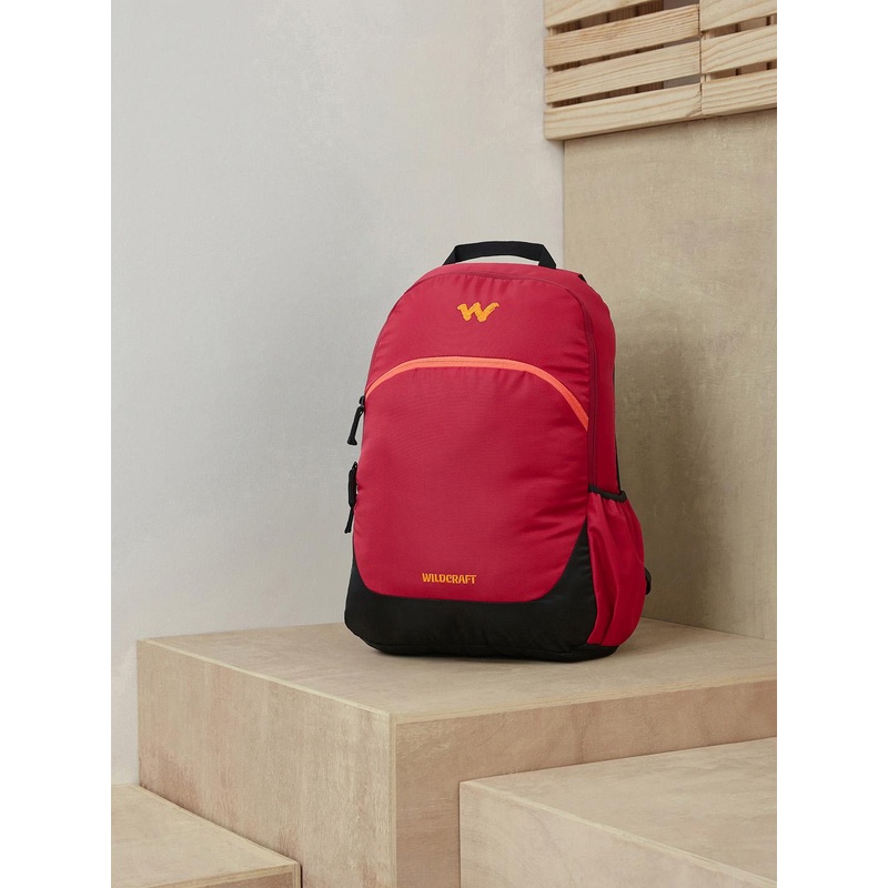 Wildcraft Unisex Red Brand Logo Backpack