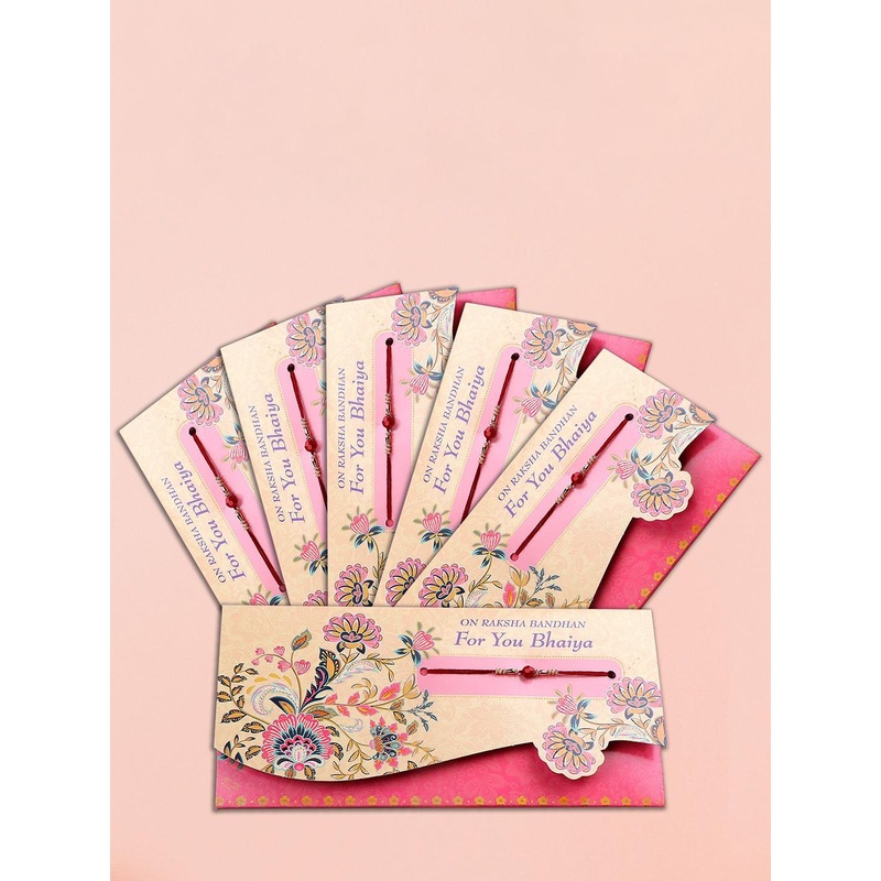 Archies Set Of 6 Lots Of Love Rakhis With Mailer & Roli Chawal