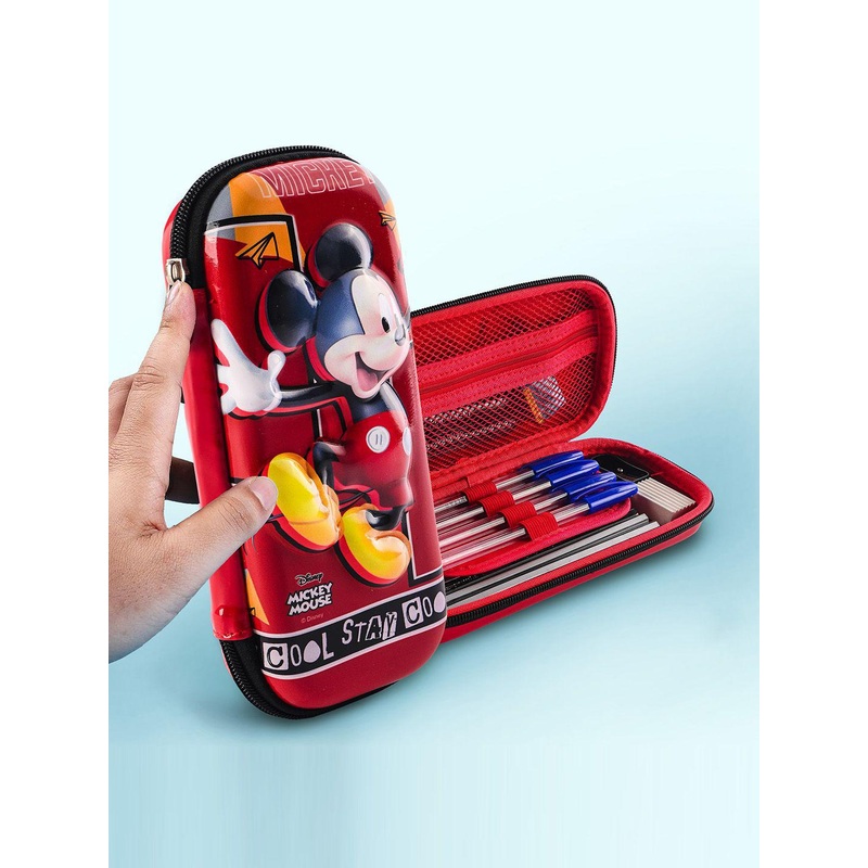 Kuber Industries Mickey Printed Waterproof 3D Pencil Box