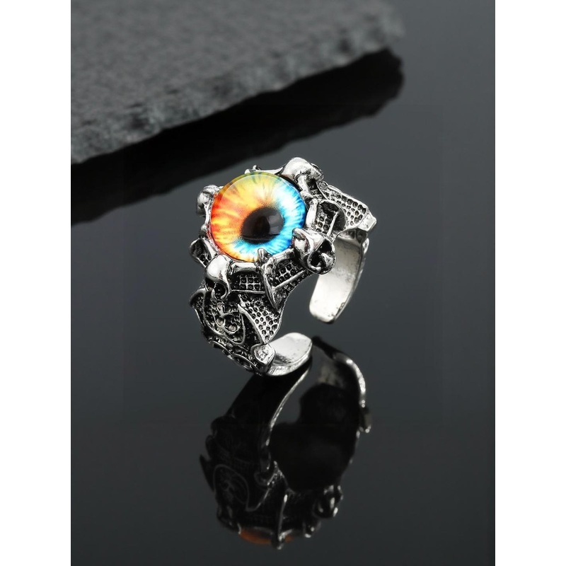 Teeragaj Eye Shaped Adjustable Finger Ring