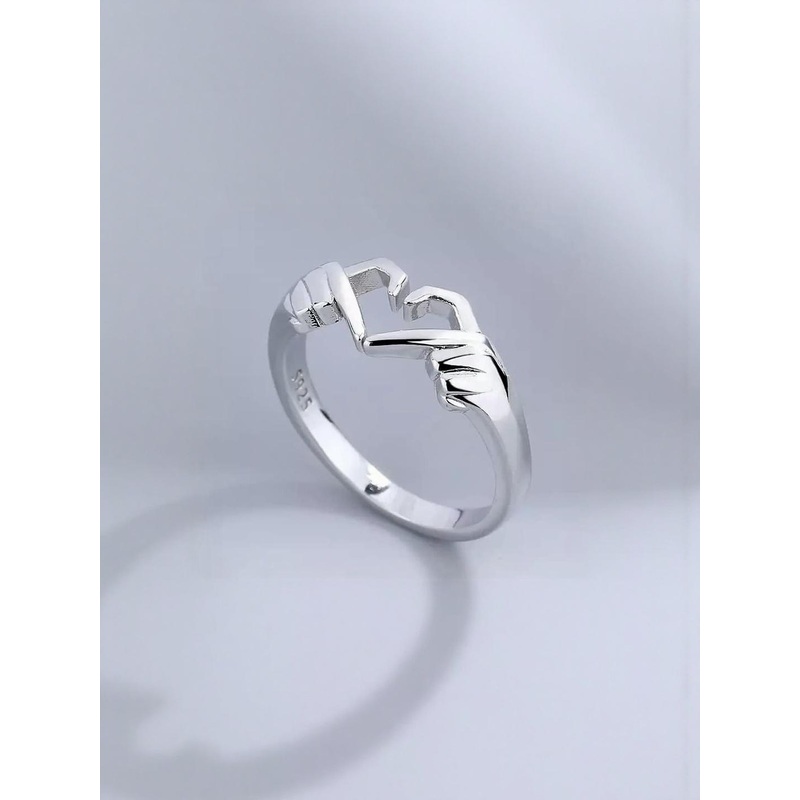 Teeragaj Heart Shaped Adjustable Finger Ring