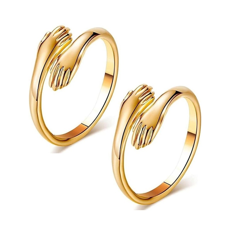 Teeragaj Set Of 2 Hug Designed Ring