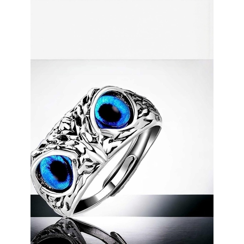 Teeragaj Set of 2 Hug & Owl Adjustable Finger Rings