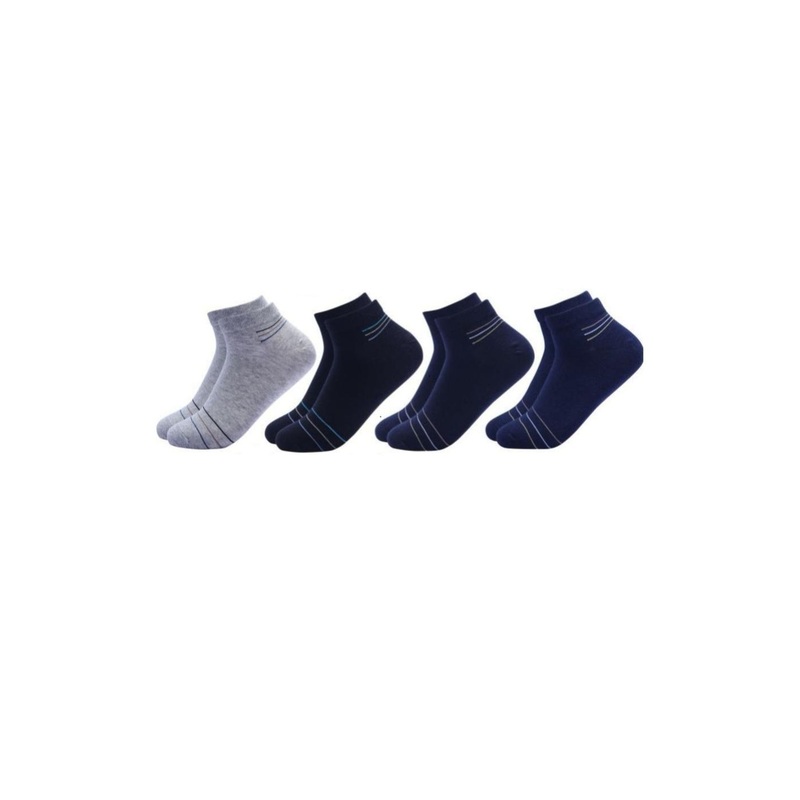 Akeeta Set Of 4 Striped Cotton Ankle Length Socks