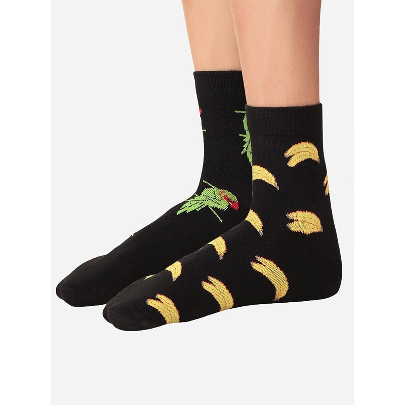 Bodycare Men Pack Of 2 Patterned Odour-Free Mid-Calf-Length Socks